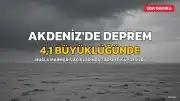 Akdeniz'de 4,1 Büyüklüğünde Deprem Meydana Geldi