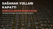 Adıyaman'da Sağanak Nedeniyle Sürücüler Yolda Kaldı, İtfaiye Kurtardı