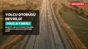 Isparta-Antalya kara yolunda yolcu otobüsü devrildi: 1 ölü, 8 yaralı