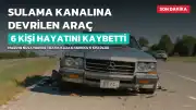 Mardin'in Nusaybin ilçesinde otomobilin sulama kanalına devrilmesi sonucu 6 kişi hayatını kaybetti