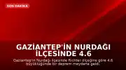 Gaziantep'in Nurdağı ilçesinde 4.6 büyüklüğünde deprem kaydedildi