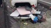 Nevşehir'de Otomobilin Refüje Devrilmesi Sonucu 4 Kişi Yaralandı