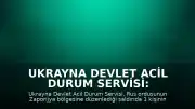 Ukrayna Devlet Acil Durum Servisi: Zaporijya bölgesindeki saldırıda 1 kişi hayatını kaybetti, 14 kişi yaralandı