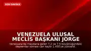 Venezuela Ulusal Meclis Başkanı Jorge Rodríguez: "Enkaz altındaki kurtarma çalışmaları için kritik saatlerdeyiz"