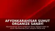 Afyonkarahisar Şuhut Organize Sanayi Bölgesi'nde Sucuk Fabrikasında Yangın