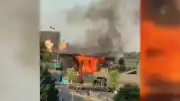 Ankara Çankaya'da Bir Satış Ofisinde Yangın Çıktı