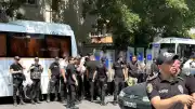 Ankara'da NATO karşıtı eylem gerçekleştiren gruba yönelik gözaltı işlemi
