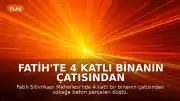 Fatih'te 4 Katlı Binanın Çatısından Beton Parçaları Düştü
