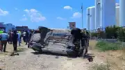 Gaziantep-Nizip Karayolu'nda Otomobil Takla Attı: 9 Yaralı