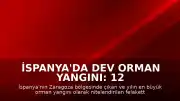 İspanya'da Dev Orman Yangını: 12 Bin Hektarlık Alan Kül Oldu