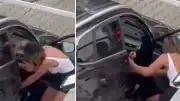 İstanbul Kadıköy'de Otoparkta Kadınlar Arasında Kavga Çıktı