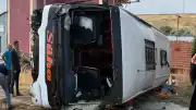 Kırıkkale'de Yolcu Otobüsü Devrildi: 1 Ölü, 40 Yaralı