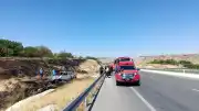 Malatya'da otomobilin bariyerlere çarpıp alev alması sonucu 1 kişi yaşamını yitirdi