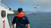 Muğla Fethiye'deki Orman Yangınında Sahil Güvenlikten Deniz Desteği