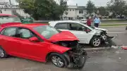 Samsun'da Meydana Gelen Trafik Kazasında İki Sürücü Yaralandı