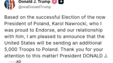 ABD Başkanı Trump: Polonya'ya 5 bin ek asker göndereceğiz