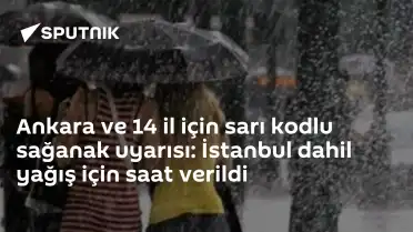 Meteoroloji'den 14 ile Sarı Kodlu Sağanak Yağış Uyarısı