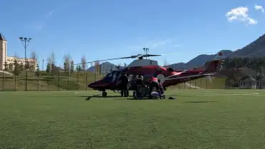 Konya'da Kalp Krizi Geçiren Hasta Hava Ambulansı ile Nakledildi