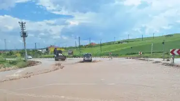 Çorum'un Alaca İlçesinde Sağanak Afet Gibi Etkili Oldu