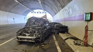 Şile'de Tünel İçinde Meydana Gelen Trafik Kazasında 10 İnek Telef Oldu