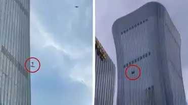 Pekin'de Gökdelen Kazası: Küçük Bir Uçak CITIC Tower'a Çarptı