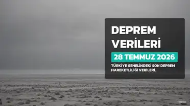 28 Temmuz 2026 AFAD ve Kandilli Verileri: Son Depremler Hakkında Bilgiler