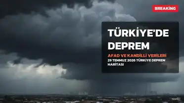 29 Temmuz 2026: Türkiye'de Meydana Gelen Depremler ve Son Gelişmeler