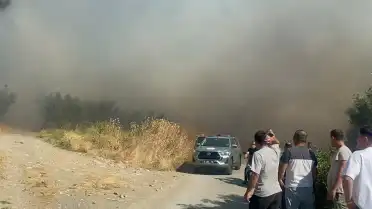İznik Elbeyli Mahallesi'nde Çöplük Yangını Çalılık Alana Sıçradı