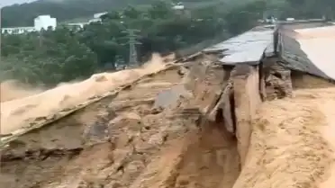 Çin'de Tayfun Maysak Kaynaklı Sel Felaketi: Baraj Duvarı Çöktü