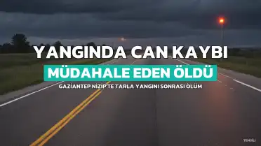 Gaziantep Nizip'te Tarla Yangını: Müdahale Eden Şahıs Hayatını Kaybetti