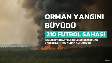 İngiltere'de Orman Yangını Genişliyor: 210 Futbol Sahası Büyüklüğündeki Alan Kül Oldu