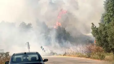 Bursa İznik'te Çöp Depolama Tesisinde Çıkan Yangın Ormana Sıçradı