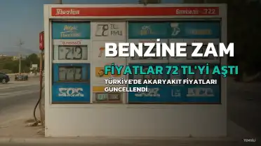 Araç Sahipleri Dikkat: Benzine Zam Geldi, Fiyatlar 72 TL'yi Aştı
