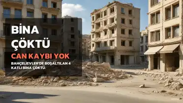 Bahçelievler'de Boşaltılan Bina Çöktü: Can Kaybı Yaşanmadı