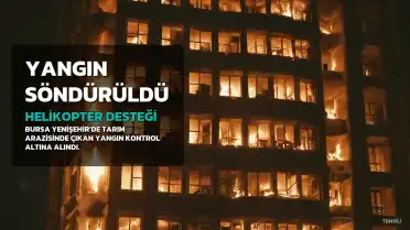 Bursa'da Tarım Arazisinde Çıkan Yangın 3 Saatte Söndürüldü