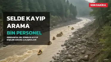 Giresun'da Selde Kaybolan Dayı ve Yeğeni Aranıyor: Bin Personel Seferber Oldu
