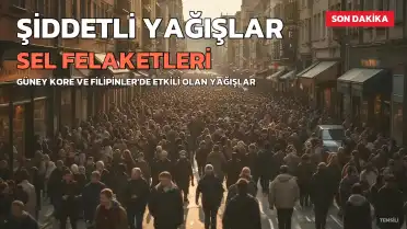 Güney Kore'de Şiddetli Yağış Bir Kişinin Ölümüne Neden Oldu, Filipinler'de Manila'da Sel Felaketi Yaşanıyor