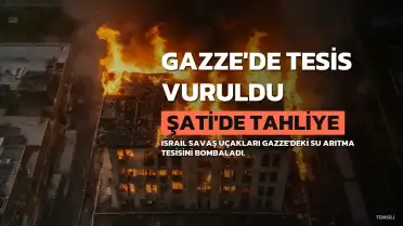 İsrail Gazze'de Su Arıtma Tesisini Vurdu, Şati Mülteci Kampı'nda Tahliye Uyarısı Yapıldı