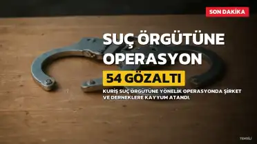 Kuriş Suç Örgütüne Yönelik Operasyonda 54 Gözaltı: 11 Şirket ve 3 Derneğe Kayyum Atandı