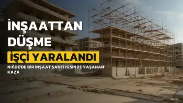 Niğde'de İnşaattan Düşen İşçi H.C. Yaralandı