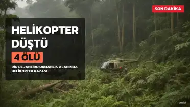 Rio de Janeiro'da Helikopter Düştü: 4 Kişi Hayatını Kaybetti