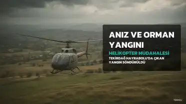 Tekirdağ'da Anız ve Orman Yangını Kontrol Altına Alındı