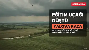Yalova'da Eğitim Uçağı Düştü