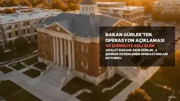 Adalet Bakanı Akın Gürlek: 4 Şehirde 4 Operasyonla 137 Kişiye Adli İşlem