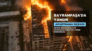 Bayrampaşa'da Metruk Binada Başlayan Yangın Apartmana Sıçradı, Söndürüldü