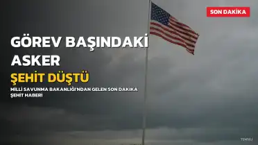 Görev Başındaki Asker Şehit Düştü
