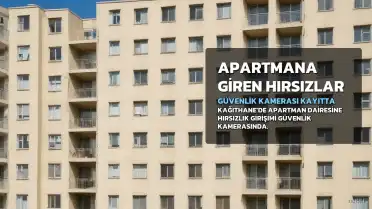 Kağıthane'de Apartmana Giren Hırsız Şüphelileri Güvenlik Kamerasına Yansıdı
