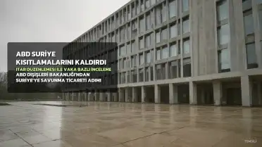ABD, Suriye'ye Yönelik Savunma Ticareti Kısıtlamalarını Kaldırdı