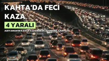 Adıyaman Kahta'da Trafik Kazası: 4 Yaralı