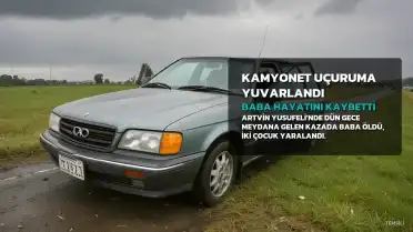 Artvin Yusufeli'de Kamyonet Uçuruma Yuvarlandı: Baba Hayatını Kaybetti, İki Çocuğu Yaralandı